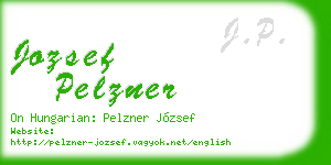 jozsef pelzner business card